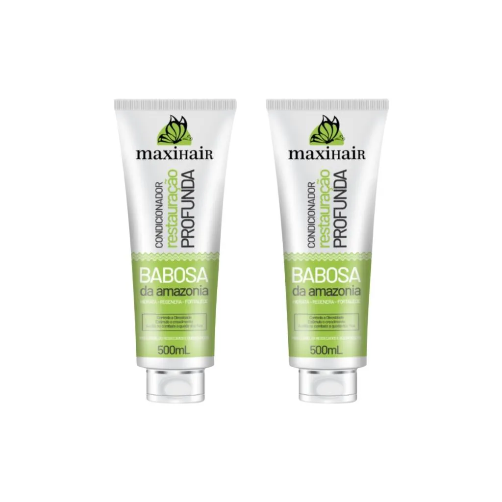CONDICIONADOR MAXIHAIR 500ML BABOSA DA AMAZONIA - KIT C/ 2UN