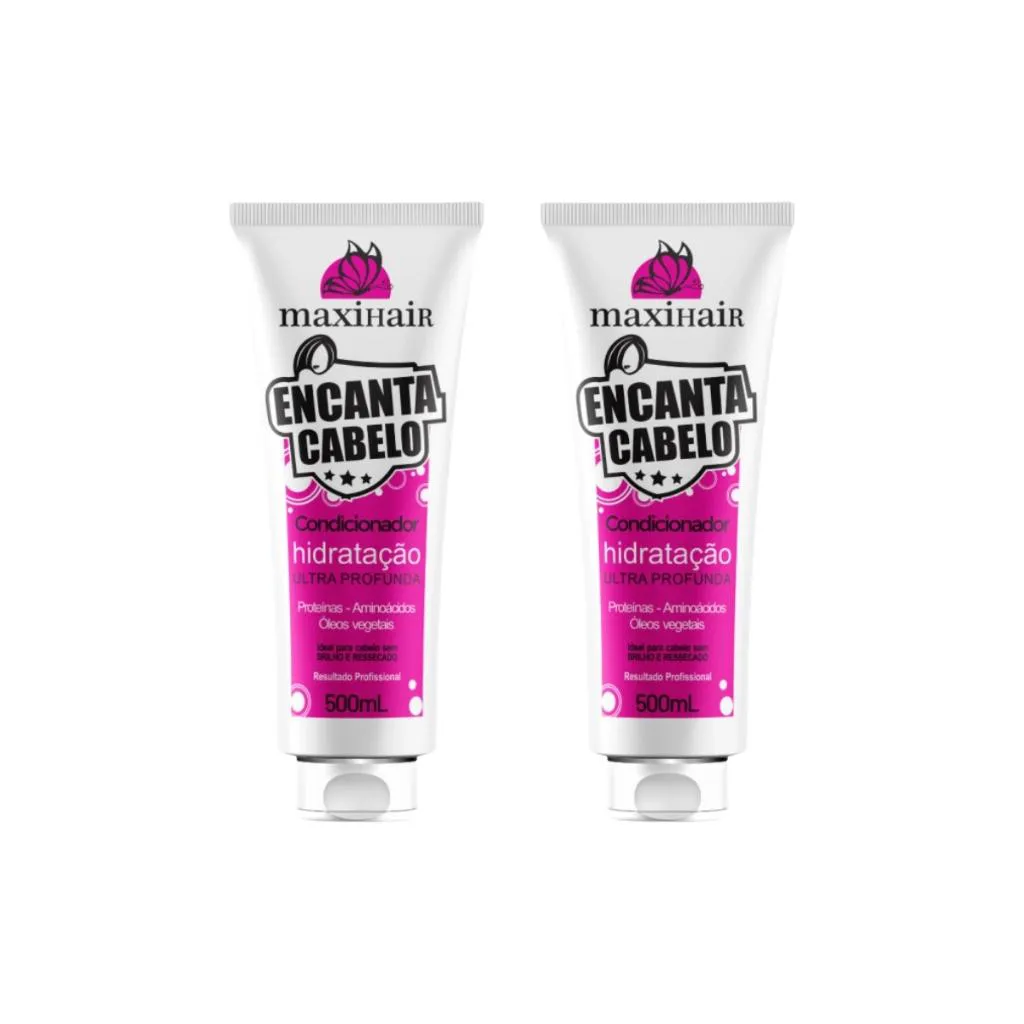 CONDICIONADOR MAXIHAIR 500ML ENCANTO CABELO - KIT C/ 2UN