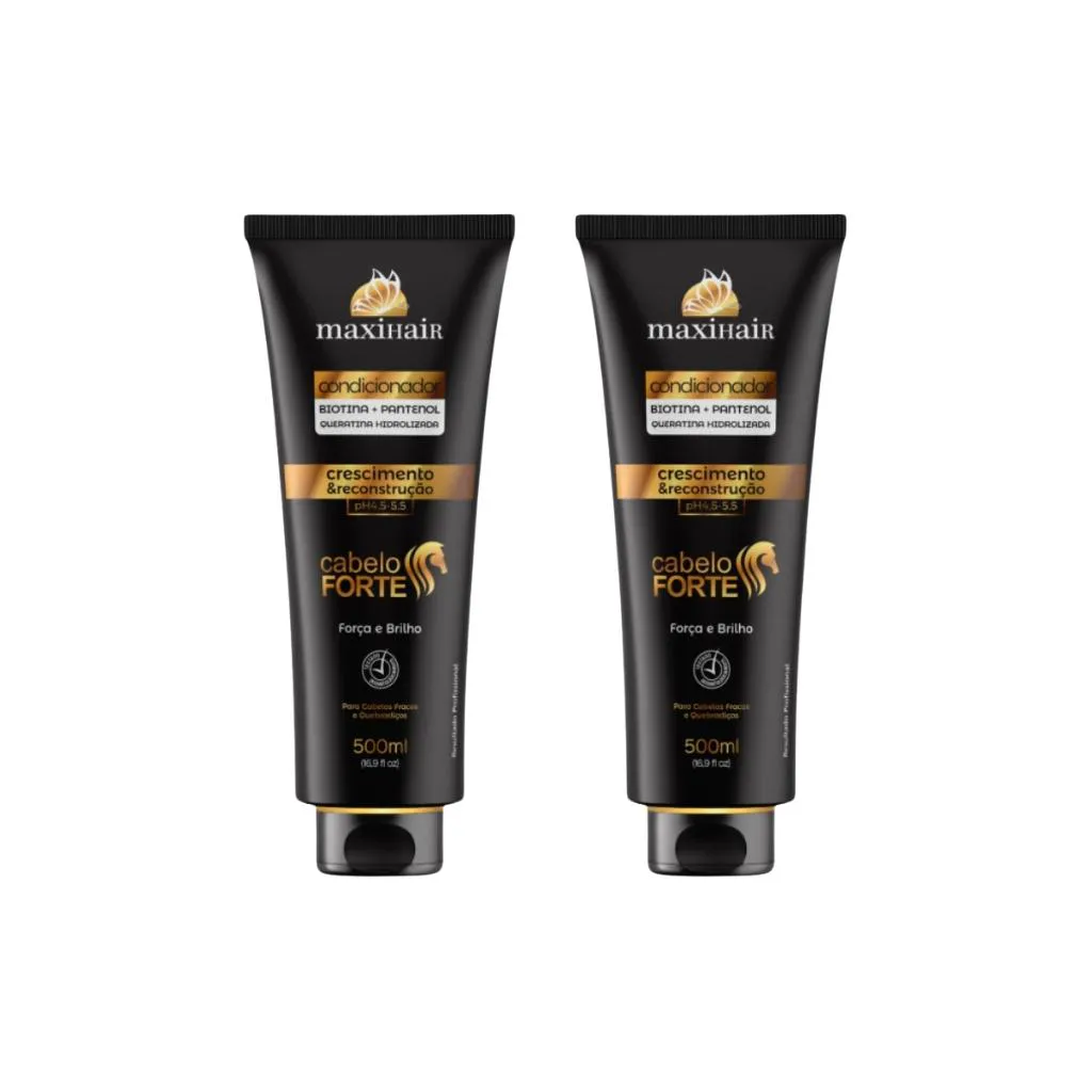 CONDICIONADOR MAXIHAIR 500ML BIONTINA FORTE - KIT C/ 2UN