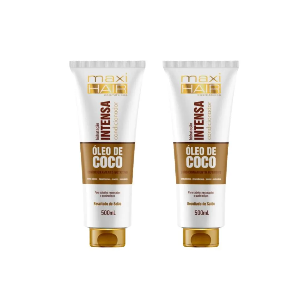 CONDICIONADOR MAXIHAIR 500ML OLEO DE COCO HIDRATAçAO INT-2UN