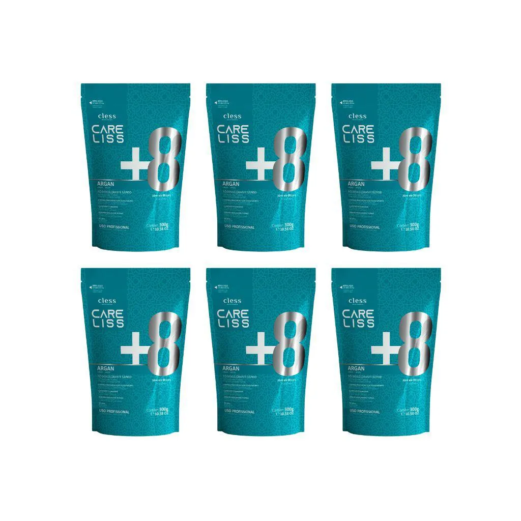 PO DESCOLORANTE CARE LISS OLEO DE ARGAN 300G - KIT C/6UN