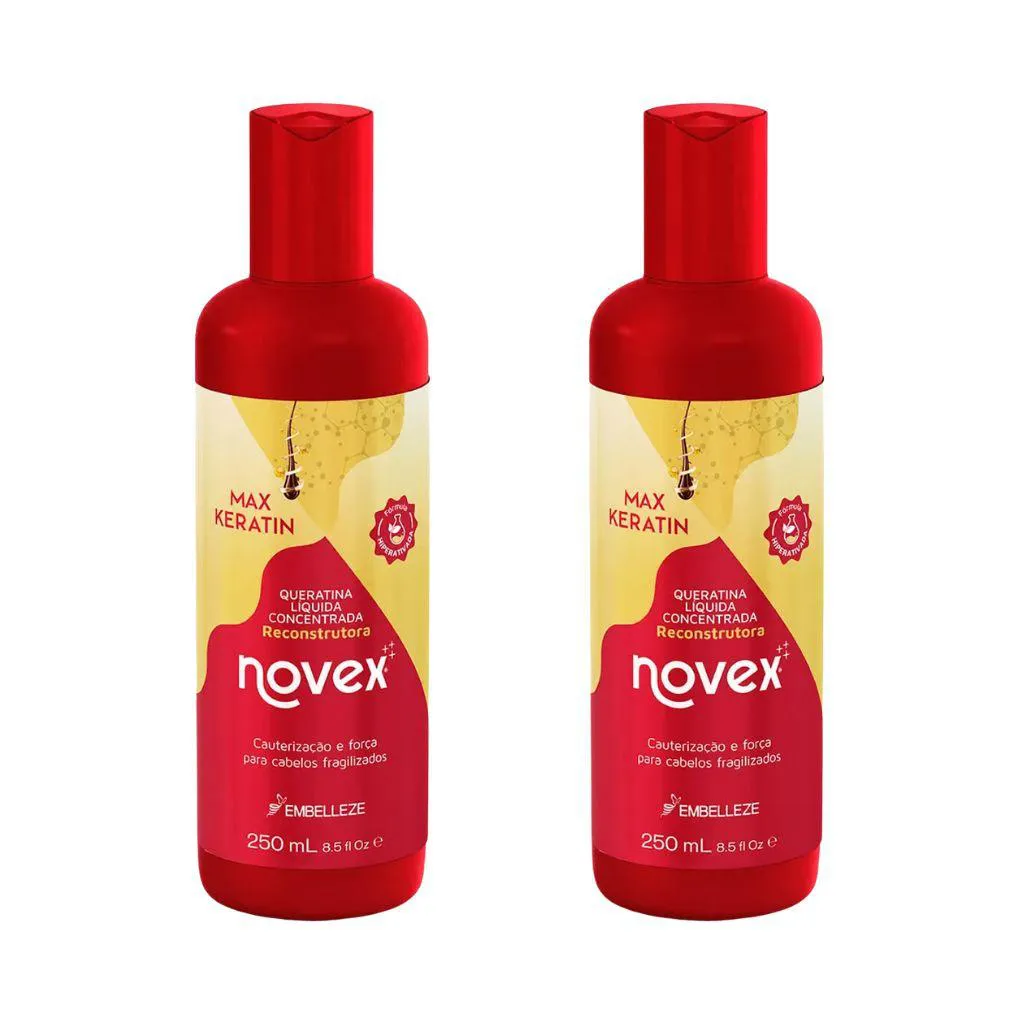 RECONSTRUTOR NOVEX MAX KERATIN 250ML-KIT C/2UN