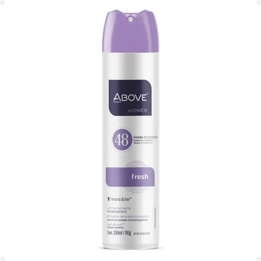DESODORANTE ANTITRANSPIRANTE ABOVE WOMEN FRESH 90G