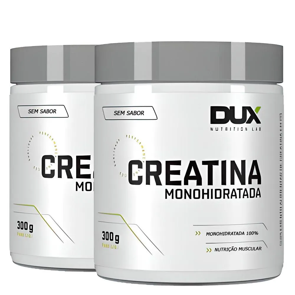 KIT 2X CREATINA MONOHIDRATADA 100% PURA 300G - DUX NUTRITION