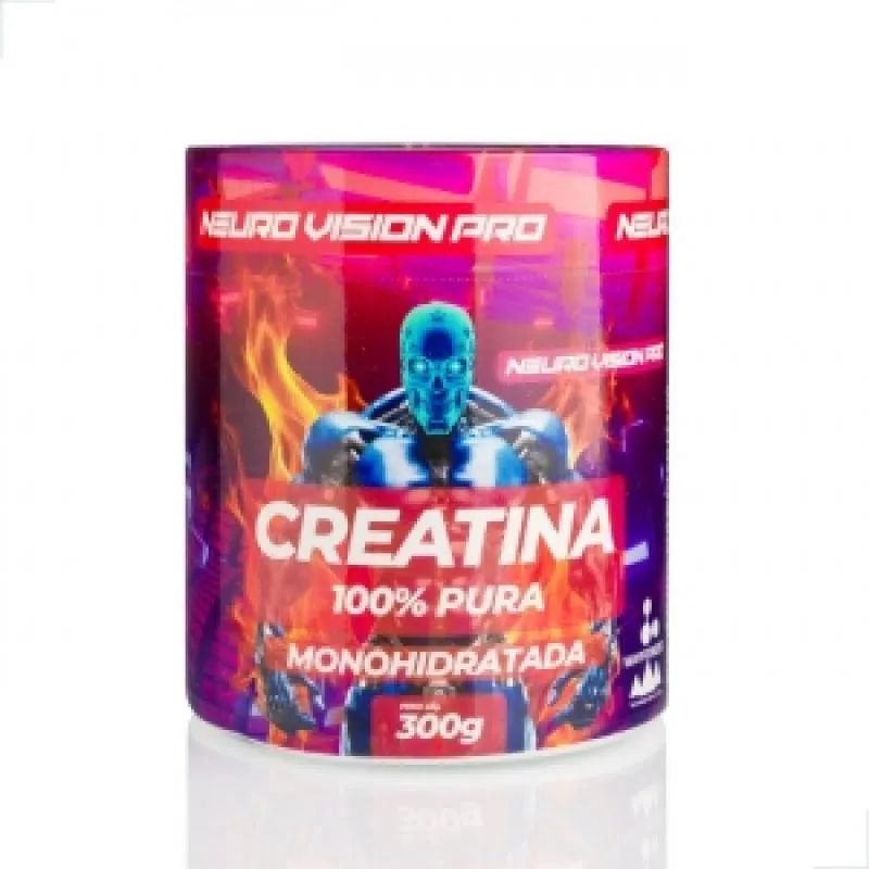 CREATINA MICRONIZADA MONOHIDRATADA 300G MESH 200 NEURO VISION PRO ENERGIA PERFORMANCE AVANçADA POTêNCIA TREINOS FORçA PU
