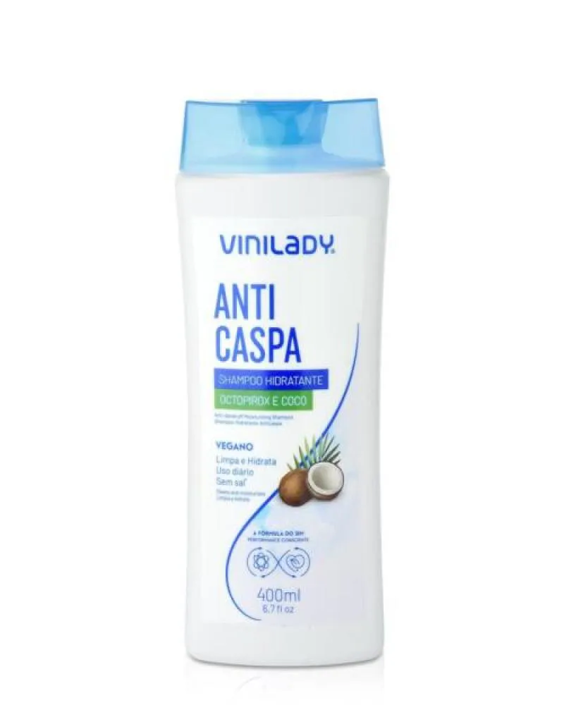 SHAMPOO ANTICASPA HIDRATANTE COCO 400ML
