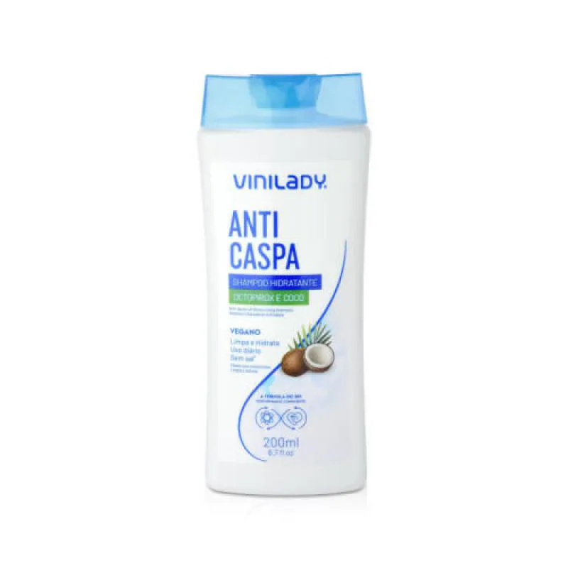 SHAMPOO ANTICASPA HIDRATANTE COCO 200ML