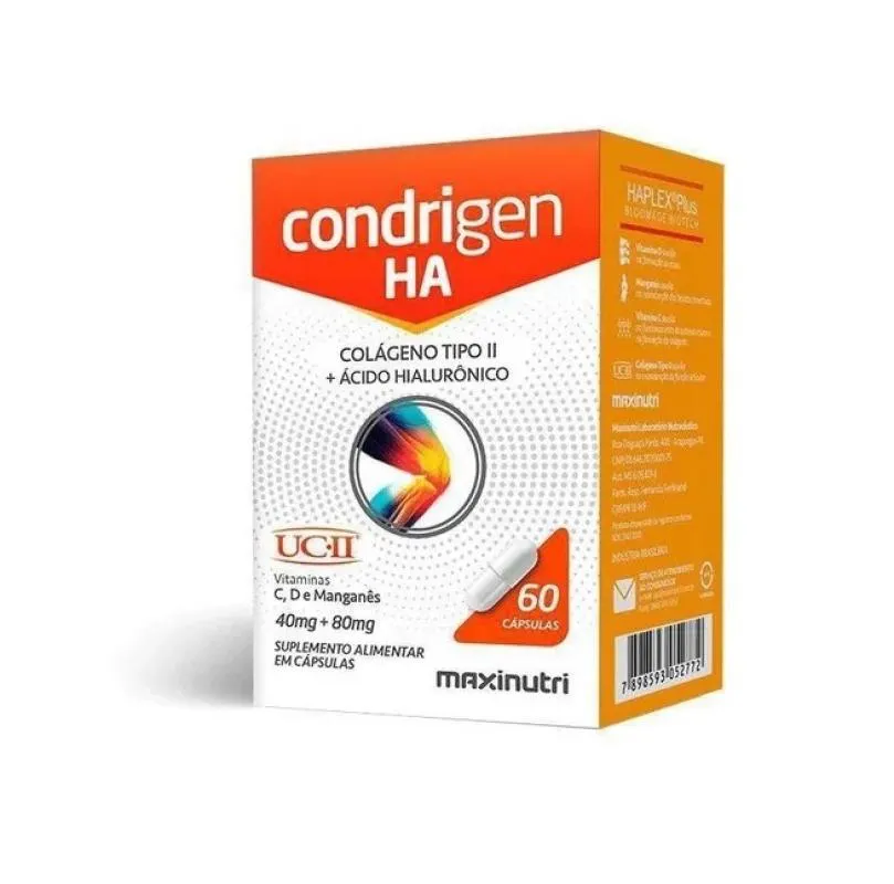 CONDRIGEN HA COLáGENO TIPO II + ÁCIDO HIALURôNICO (60 CAPS) - PADRãO: ÚNICO