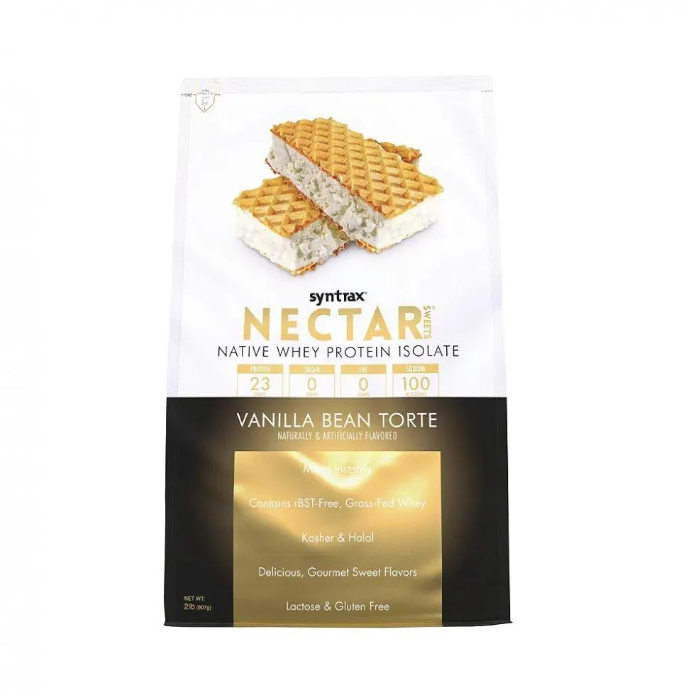 NECTAR WHEY ISOLATE REFIL (907G) - SABOR: VANILLA BEAN TORTE