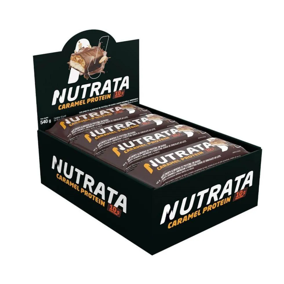 NUTRATA CARAMEL PROTEIN DISPLAY (12 UNID. 45G) - SABOR: CARAMEL