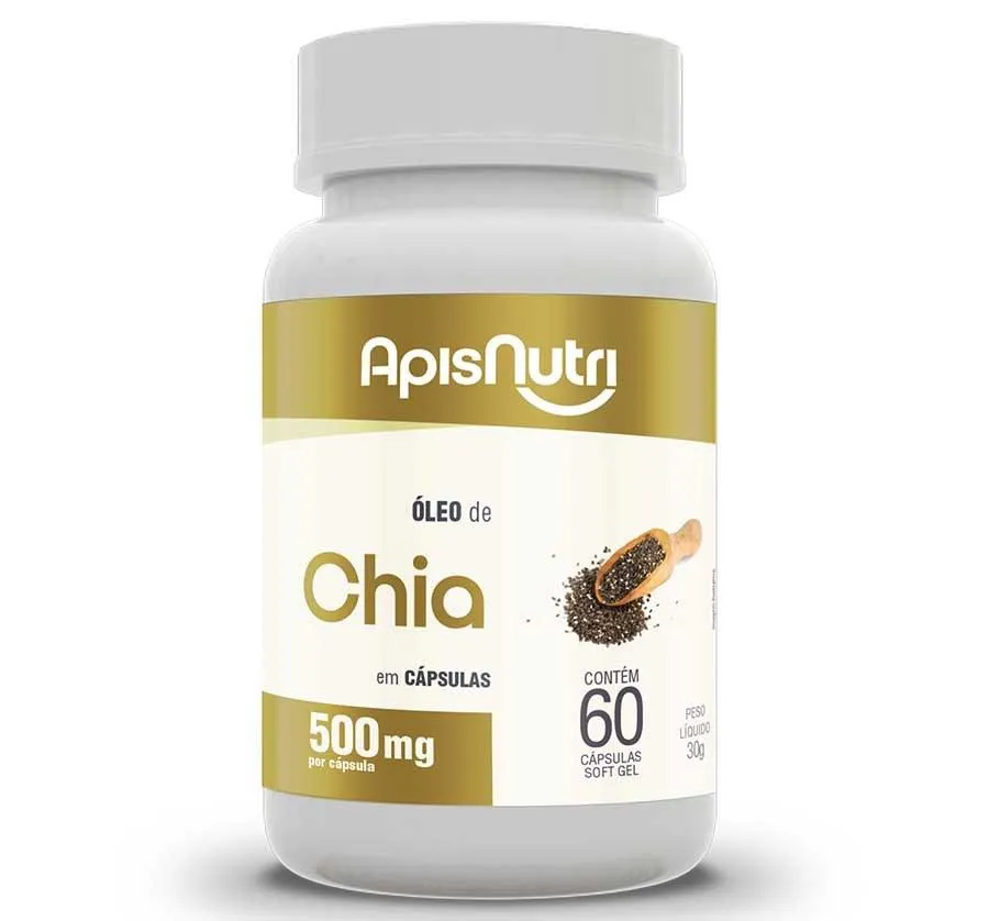 ÓLEO DE CHIA 500MG (60 CAPS) - PADRãO: ÚNICO