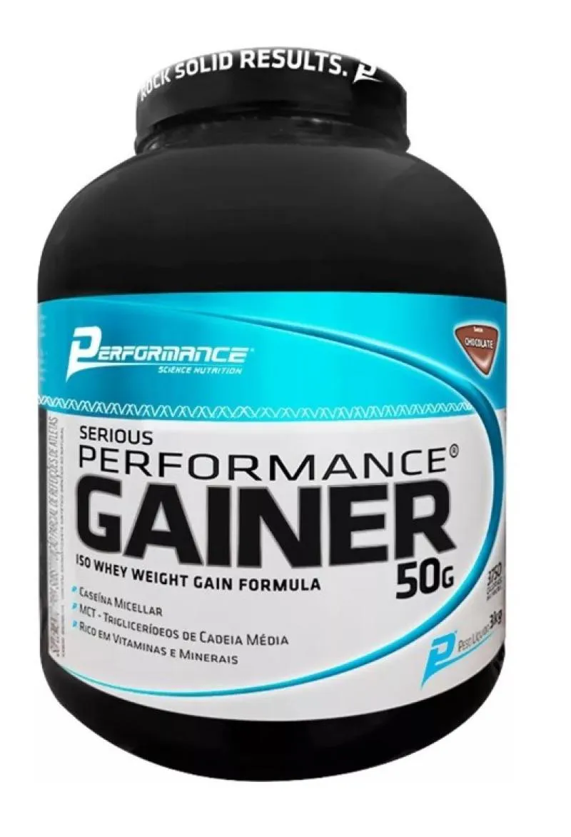 SERIOUS GAINER 3KG (3000G) PERFORMANCE NUTRITION SABOR CHOCOLATE