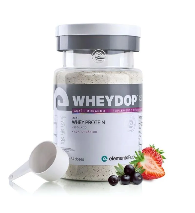 WHEYDOP ISO (900G) - SABOR: AçAí C/ MORANGO
