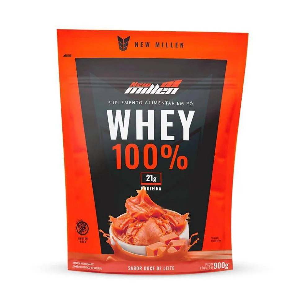WHEY 100% REFIL (900G) - SABOR: DOCE DE LEITE