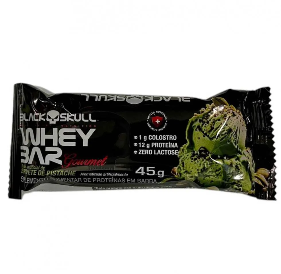 WHEY BAR GOURMET (45G) - SABOR: SORVETE DE PISTACHE