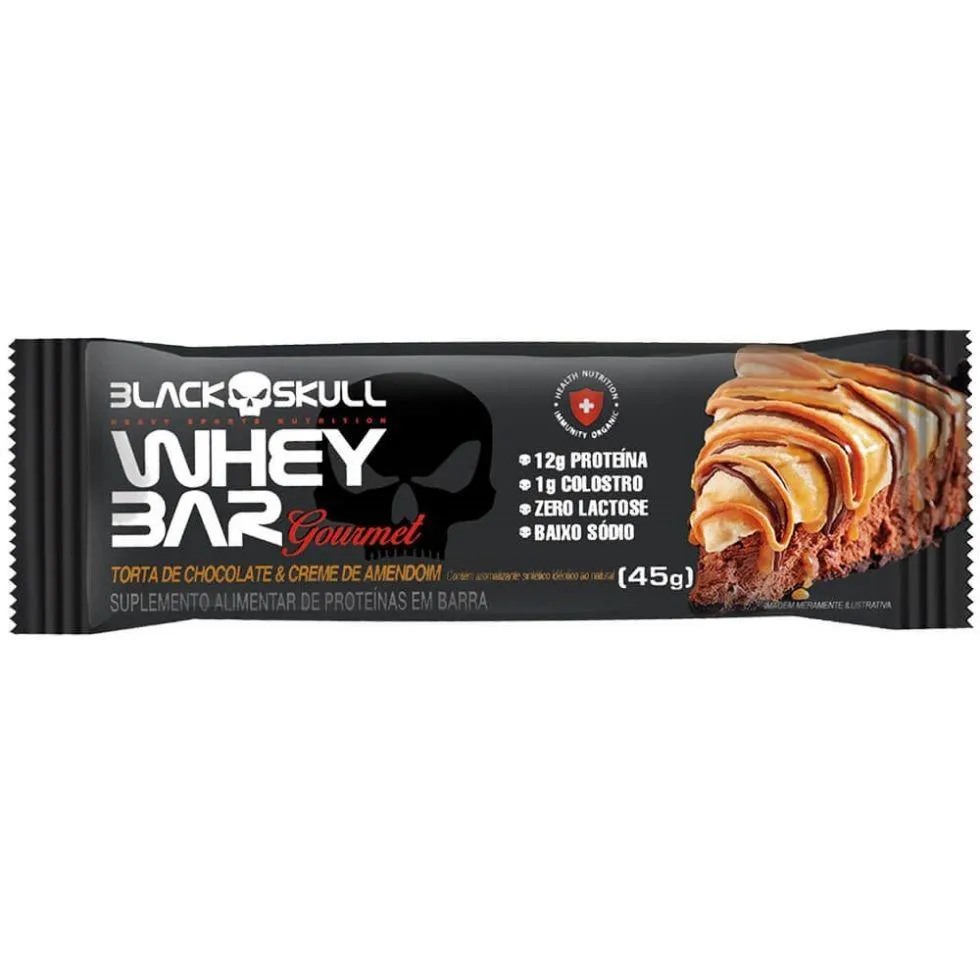 WHEY BAR GOURMET (45G) - SABOR: TORTA DE CHOCOLATE E CREME DE AMENDOIM