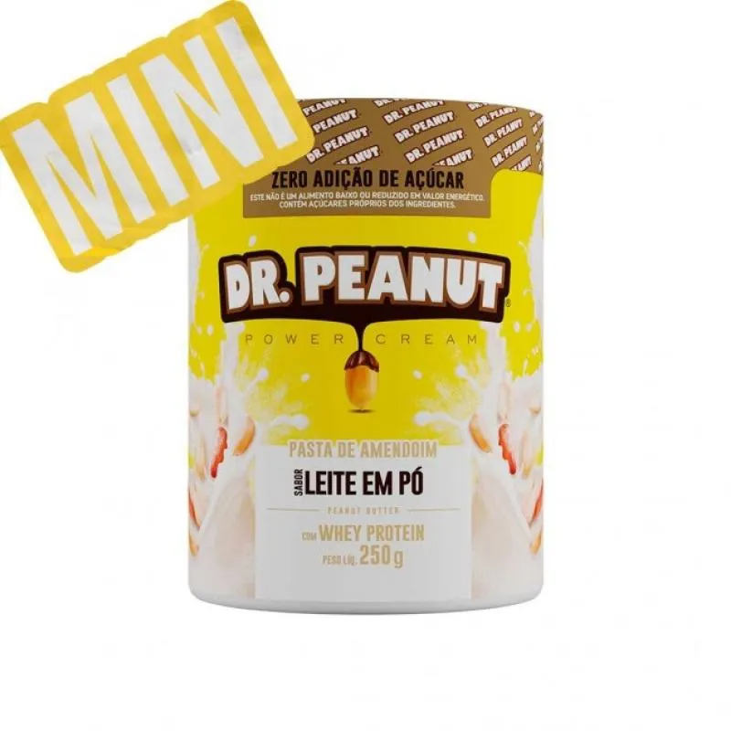 PASTA DE AMENDOIM (250G) - SABOR: LEITE EM Pó