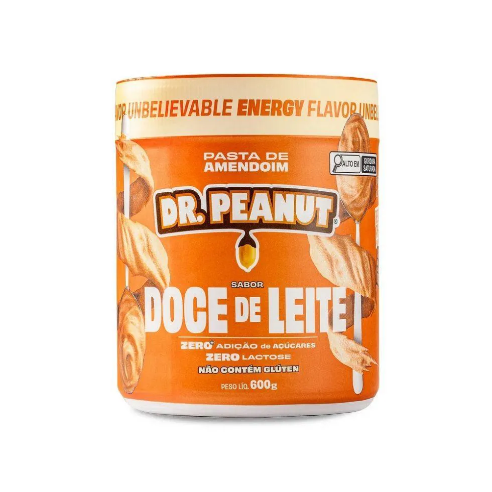 PASTA DE AMENDOIM (600G) - SABOR: DOCE DE LEITE