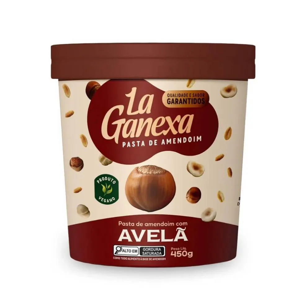 PASTA DE AMENDOIM INTEGRAL GOURMET (450G) - SABOR: COM AVELã