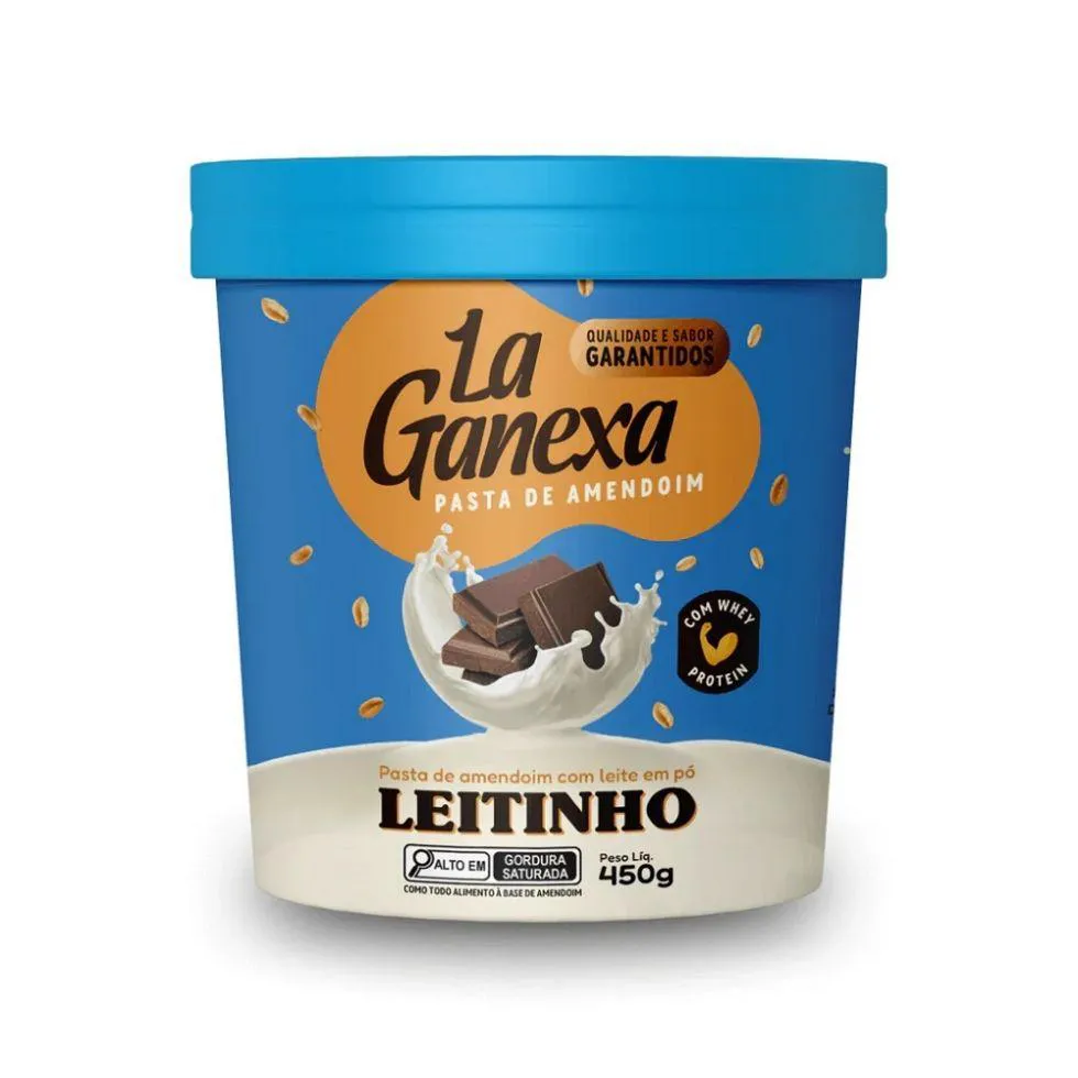 PASTA DE AMENDOIM INTEGRAL GOURMET (450G) - SABOR: LEITE NINHO C/ WHEY PROTEIN