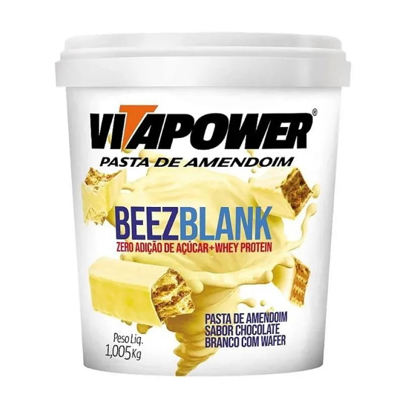 PASTA DE AMENDOIM SABORES GOURMET (1,005KG) - SABOR: BEEZ BLANK