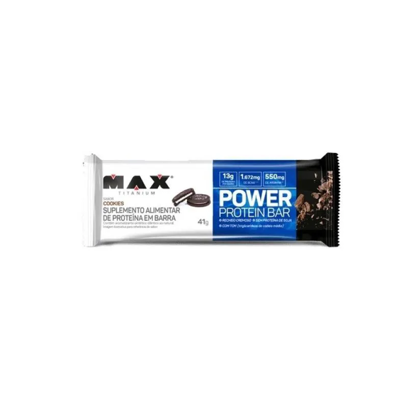 POWER PROTEIN BAR (41G) - SABOR: COOKIES