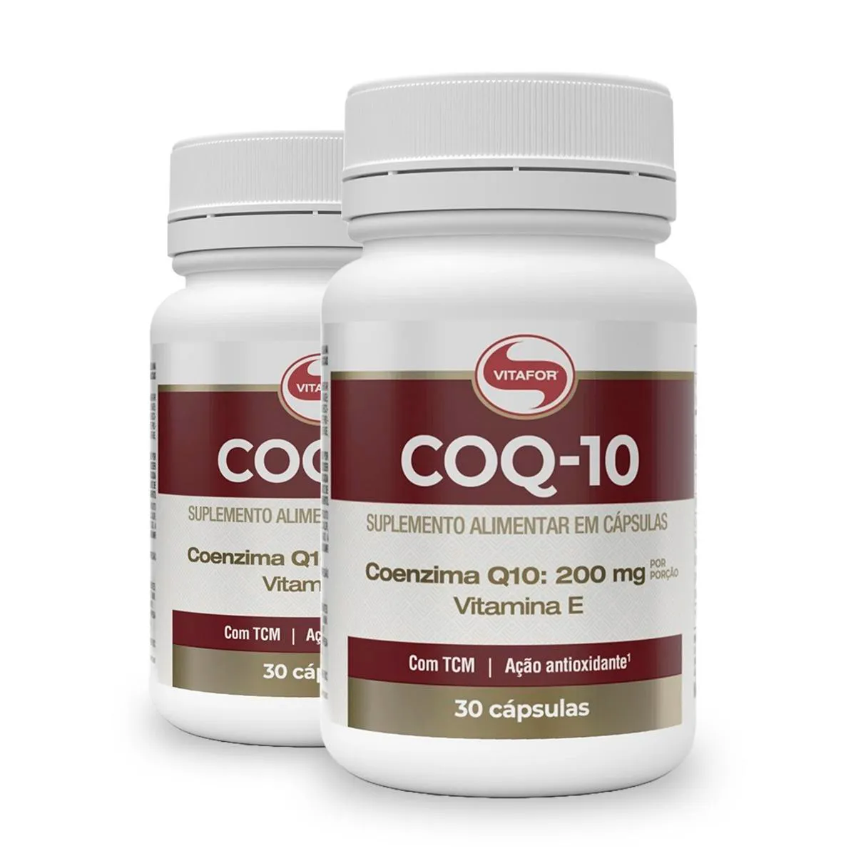 Kit 2 Coenzima Q10 200mg Vitafor 30 Cápsulas