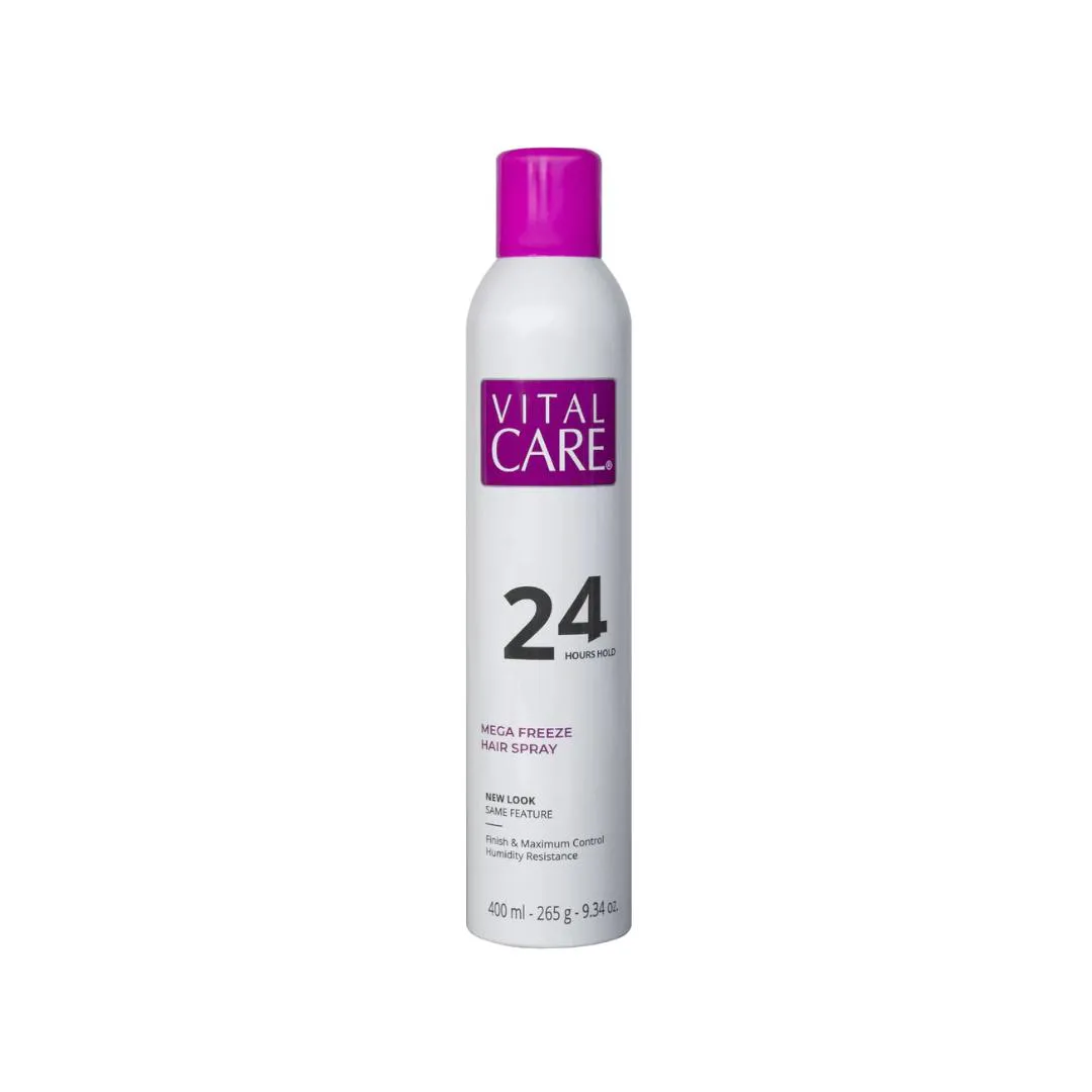2X HAIR SPRAY VITAL CARE MEGA FREEZE 24H 283G