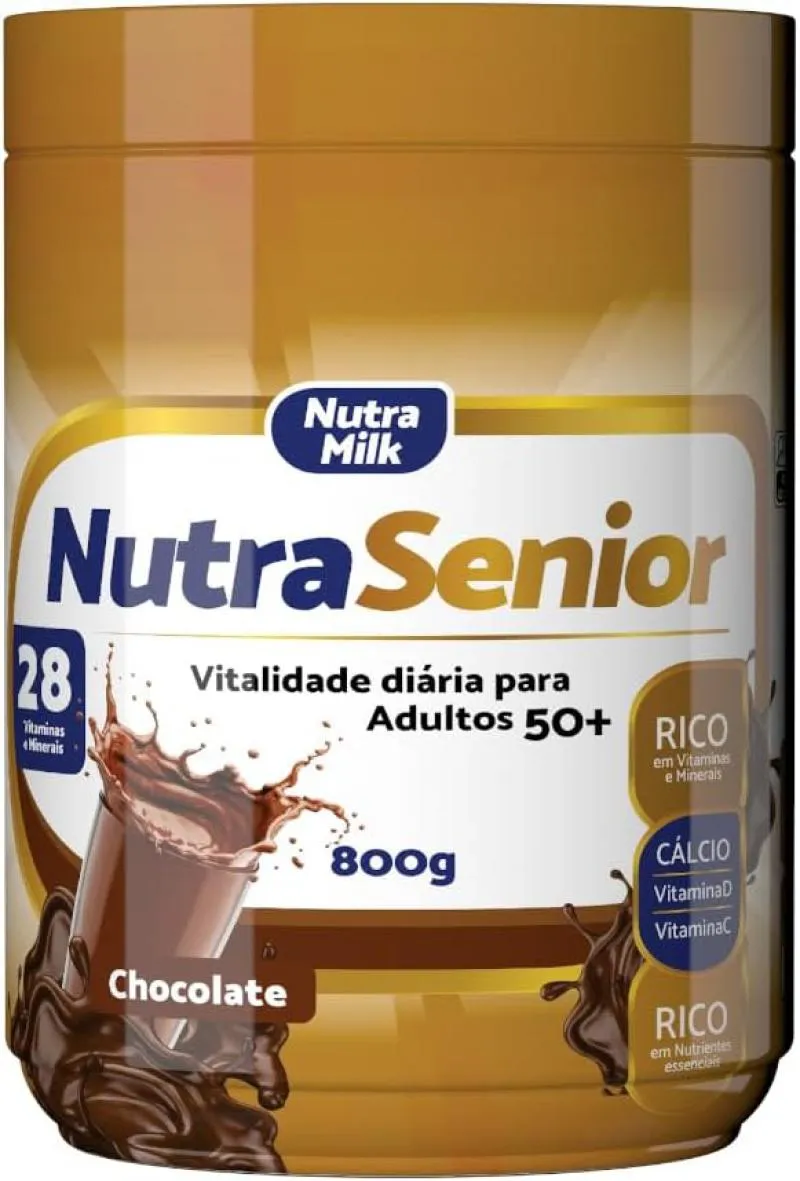 NUTRA SENIOR DIABETICOS SABOR CHOCOLATE 800G ZERO AçUCAR