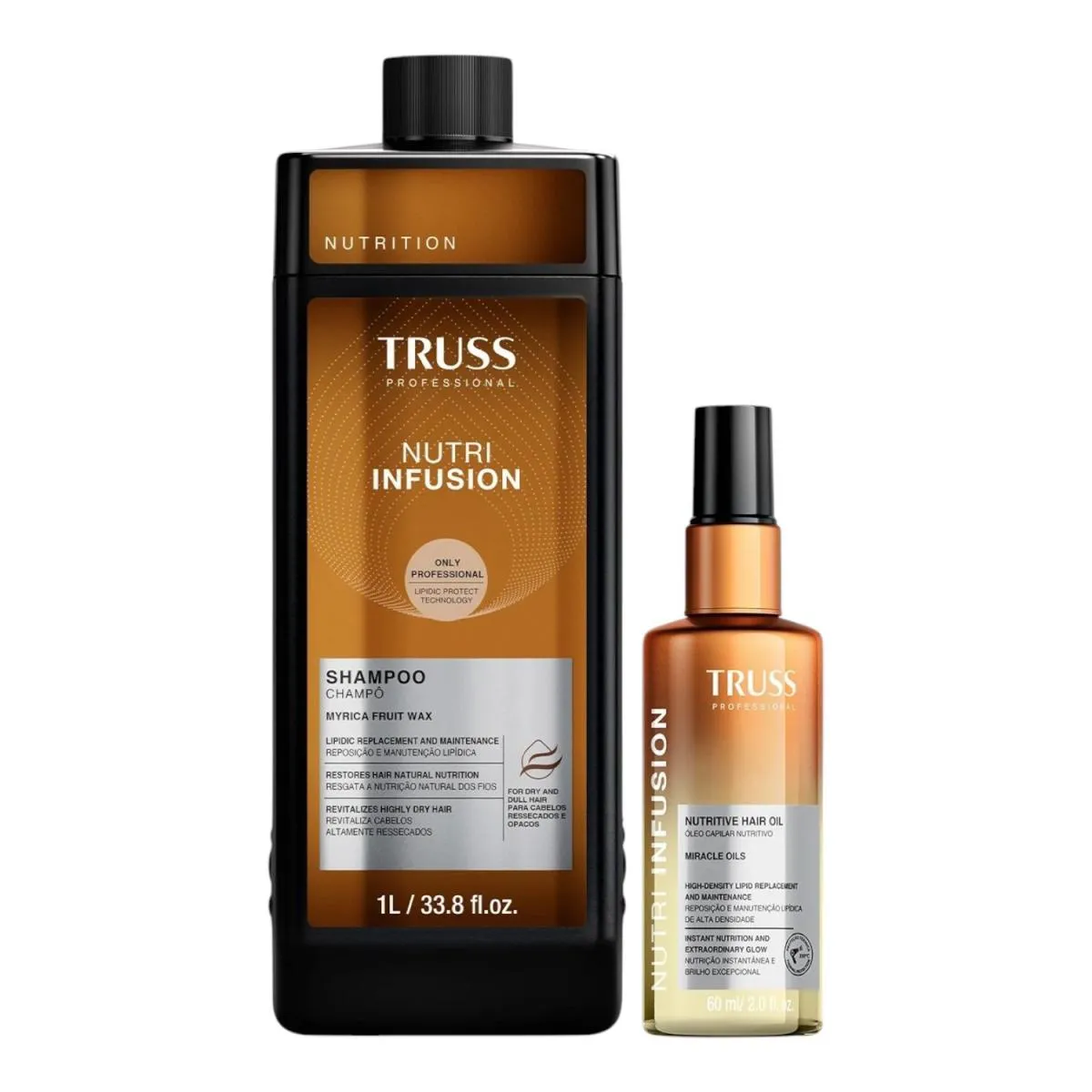 KIT TRUSS NUTRI INFUSION - SHAMPOO 1L + ÓLEO 60ML
