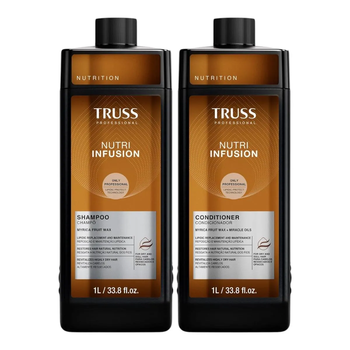 KIT TRUSS NUTRI INFUSION - SHAMPOO 1L + CONDICIONADOR 1L