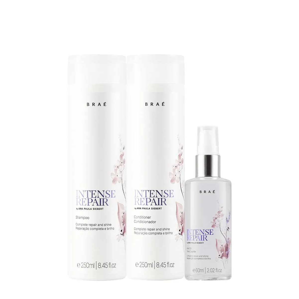 KIT BRAé INTENSE REPAIR BY ANA PAULA SIEBERT TRIO OIL (3 PRODUTOS)