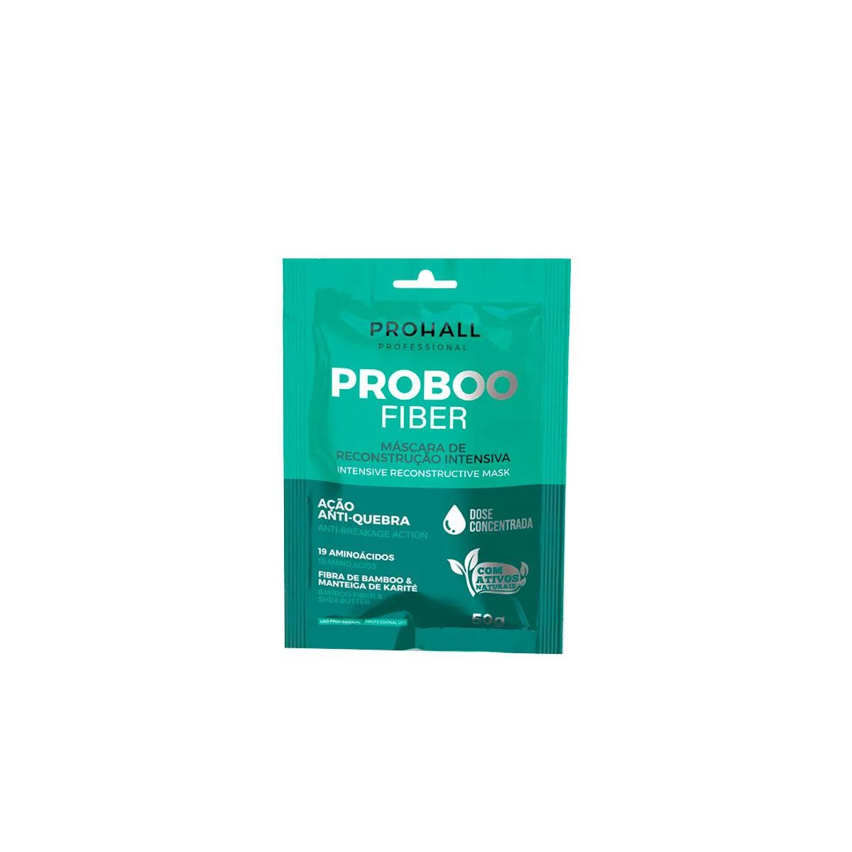 DOSE CONCENTRADA PROHALL MáSCARA PROBOO FIBER 50G