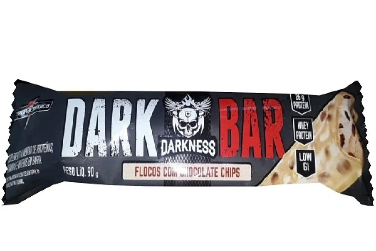 DARK BAR (90G) - SABOR: FLOCOS C/ CHOCOLATE CHIPS