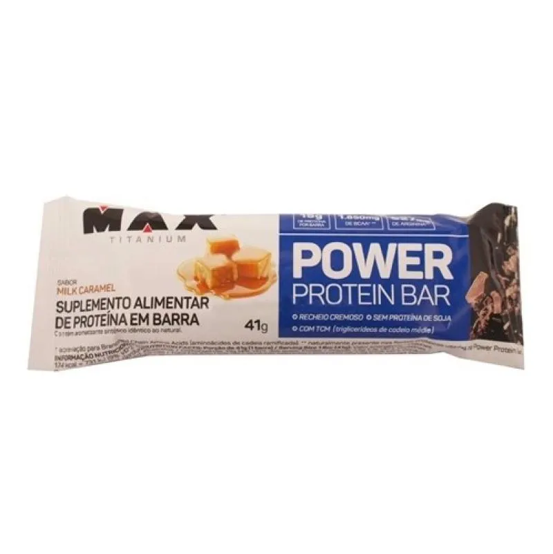 POWER PROTEIN BAR (41G) - SABOR: MILK CARAMEL