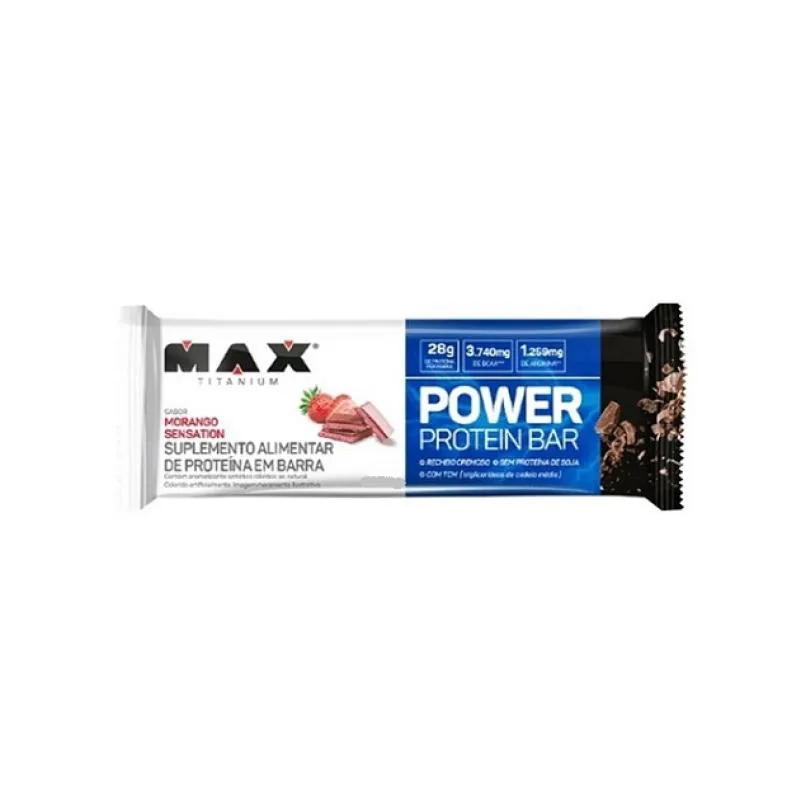 POWER PROTEIN BAR (41G) - SABOR: MORANGO SENSATION
