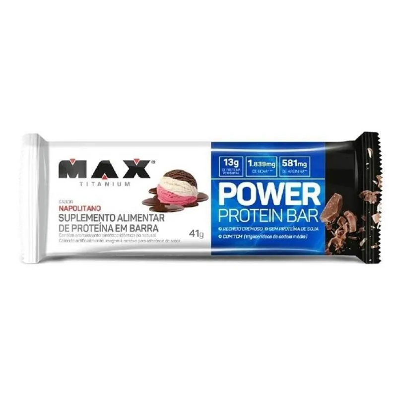 POWER PROTEIN BAR (41G) - SABOR: NAPOLITANO