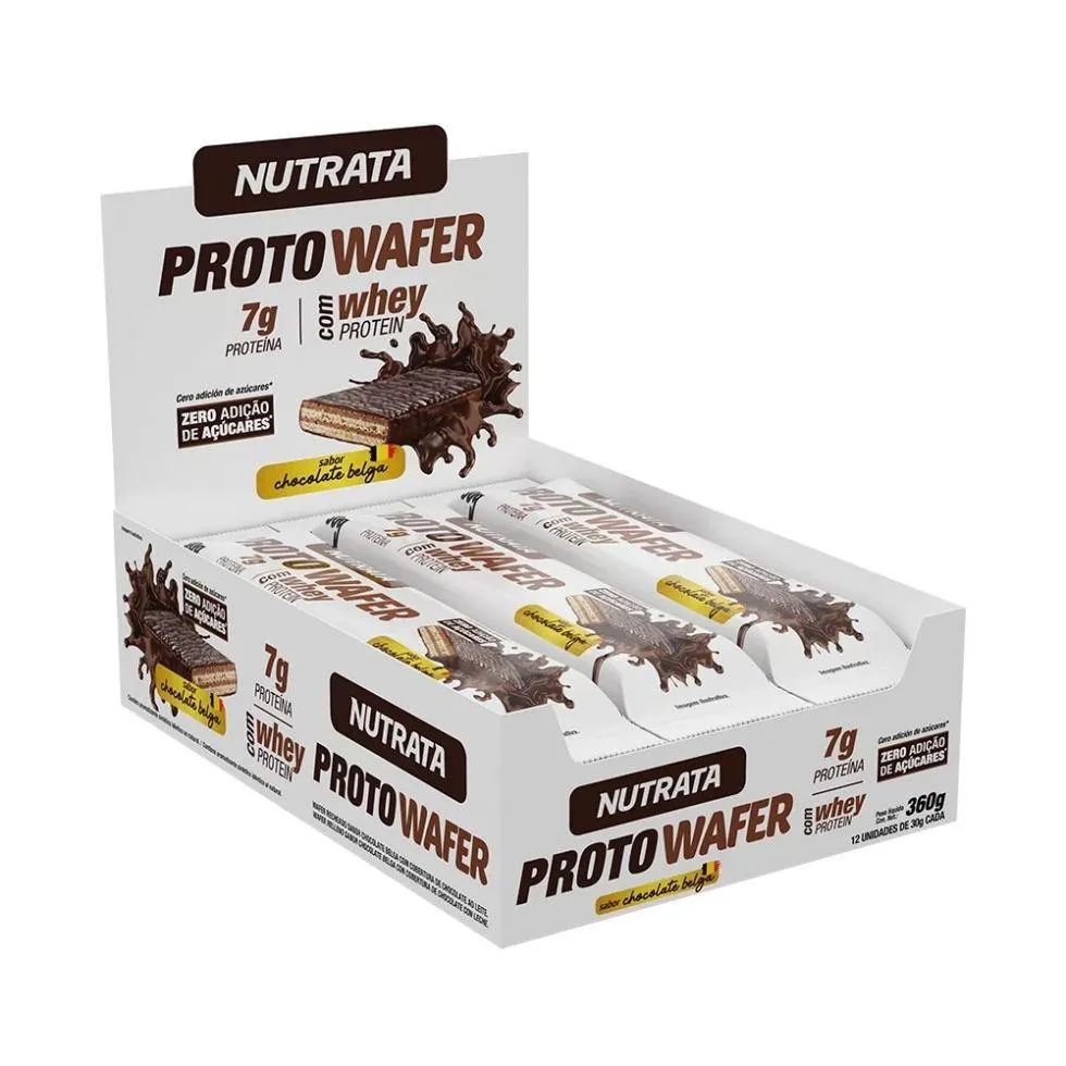 PROTO WAFER DISPLAY (12 UNID DE 30G) - SABOR: CHOCOLATE BELGA