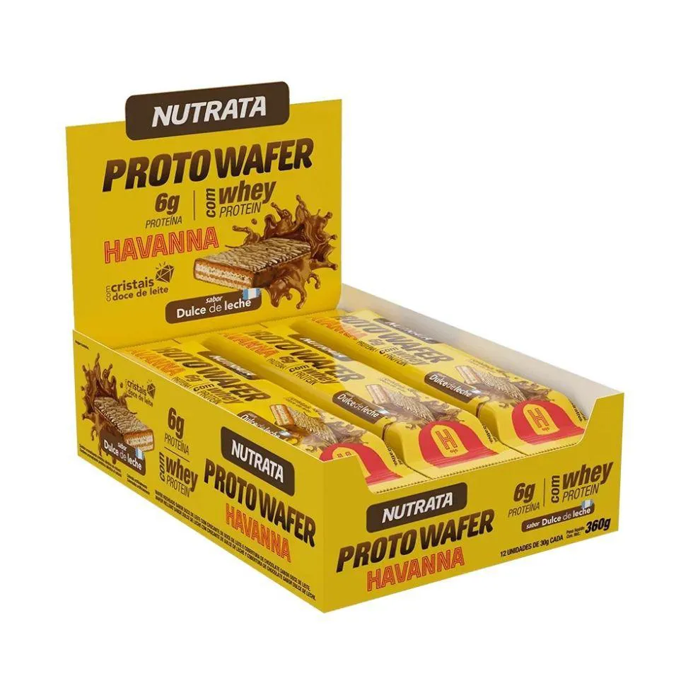 PROTO WAFER DISPLAY (12 UNID DE 30G) - SABOR: DOCE DE LEITE ARGENTINO