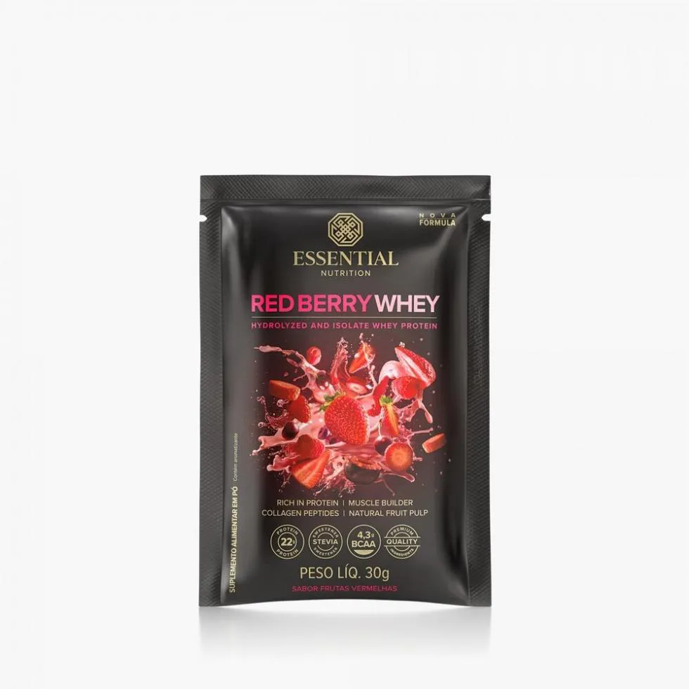 RED BERRY WHEY SACHê (30G) - SABOR: FRUTAS VERMELHAS