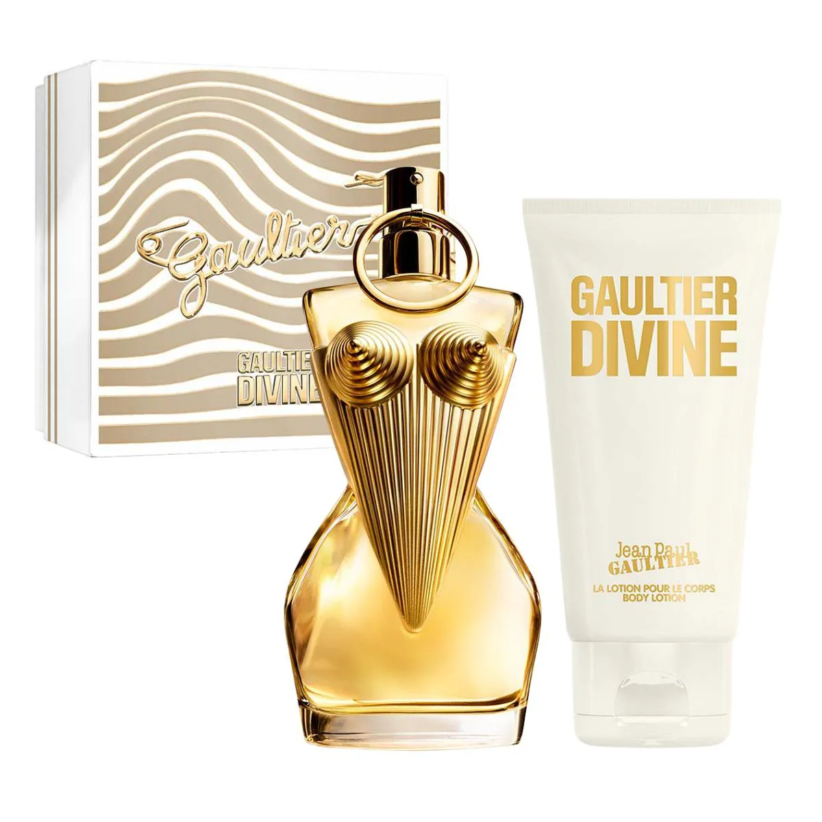 KIT PERFUME FEMININO GAULTIER DIVINE DE JEAN PAUL GAULTIER EAU DE PARFUM 50ML E BODY LOTION 75ML