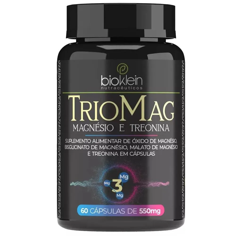 TRIOMAG (MAGNESIO, L-TREONINA, BISGLICINATO DE MAGNESIO, MALATO DE MAGNESIO) 550MG 60 CAPS BIOKLEIN