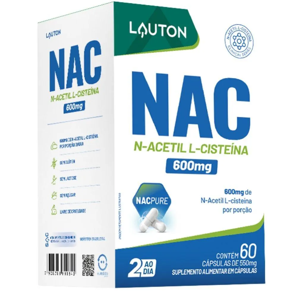 NAC (N-ACETIL L-CISTEíNA) 30 CáPSULAS - LAUTON