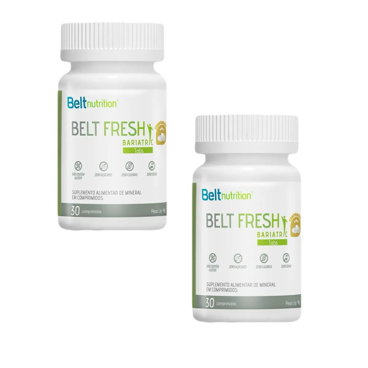 2X BELT FRESH BARIATRIC TABS- 30 COMPRIMIDOS- BELT NUTRITION SEM Sabor