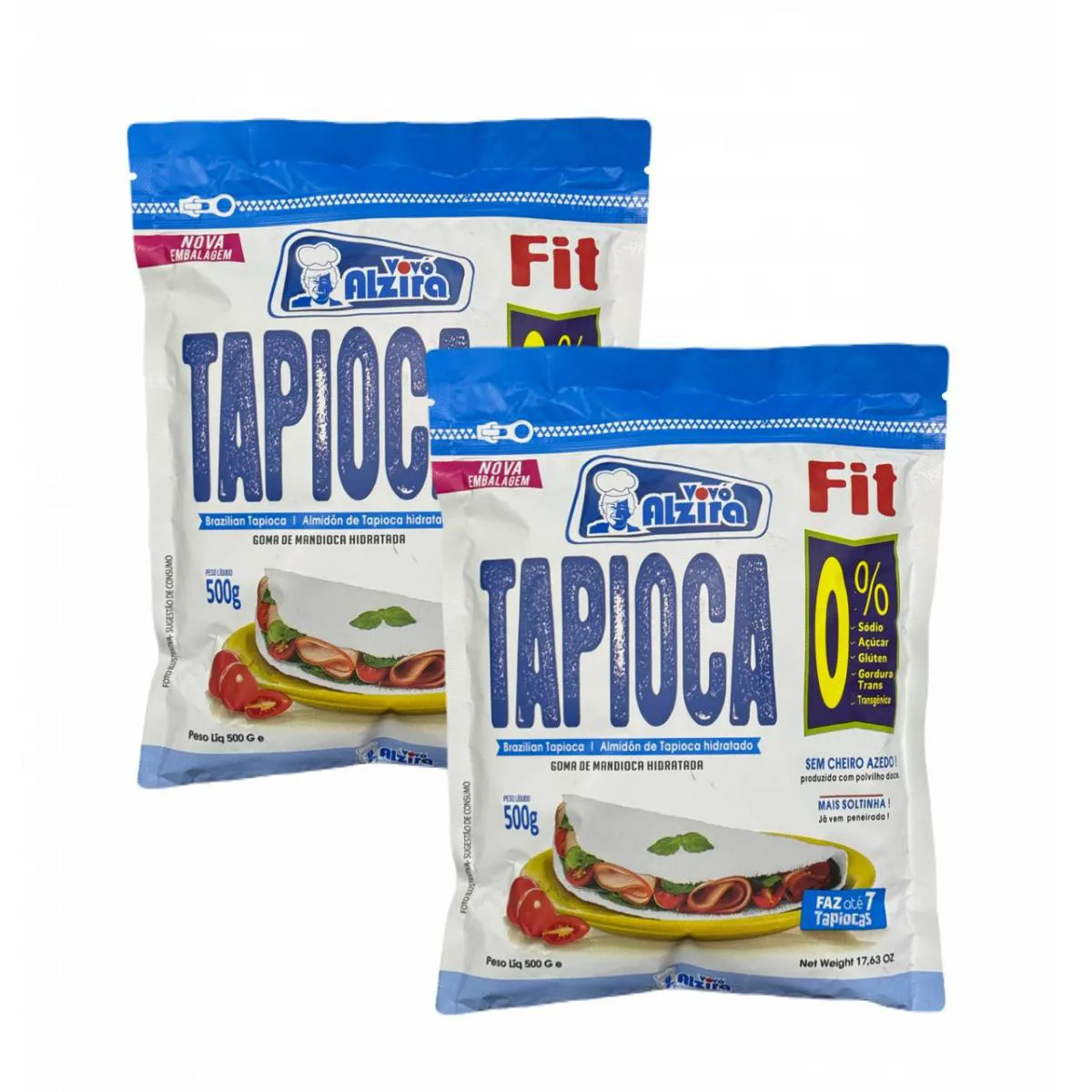 2X GOMA DE TAPIOCA FIT HIDRATADA- VOVó ALZIRA- 500G
