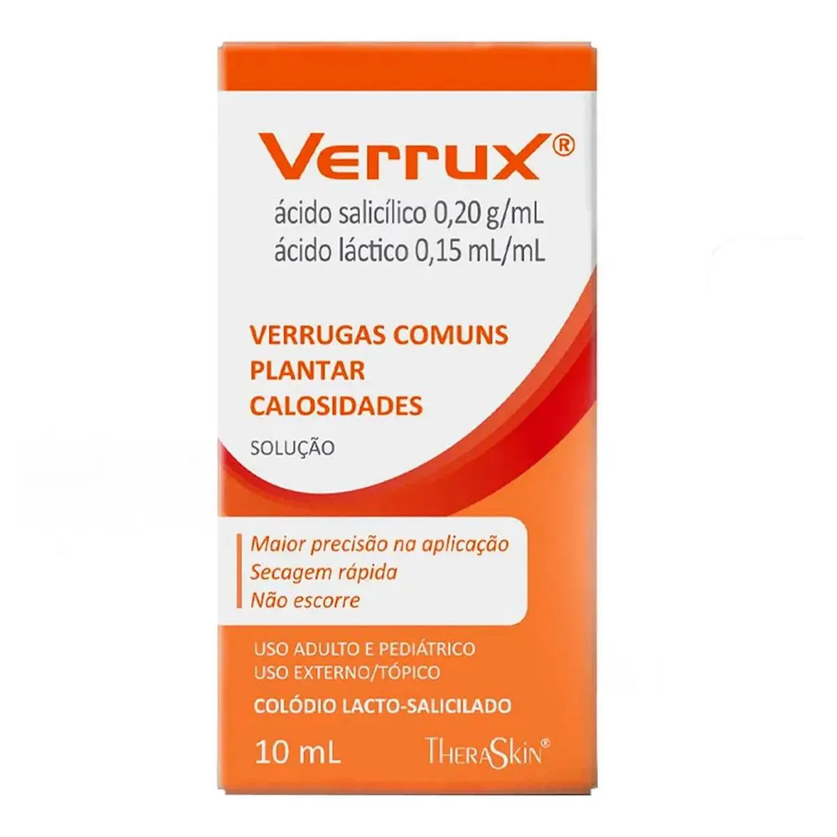 THERASKIN VERRUX COM ÁCIDO LáTICO 1,5ML/10ML ÁCIDO SALICíLICO 2G/10ML