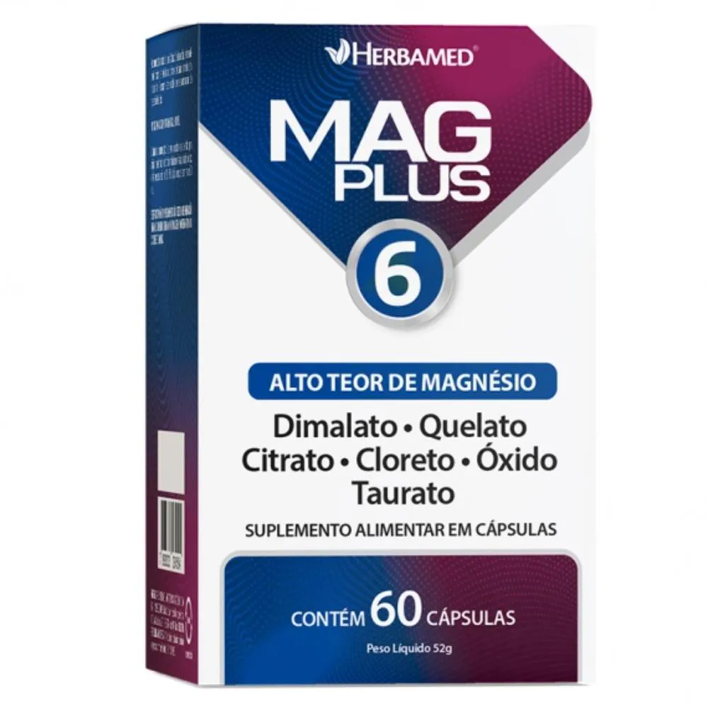 MAG PLUS 6 C/60 CáPSULAS - HERBAMED