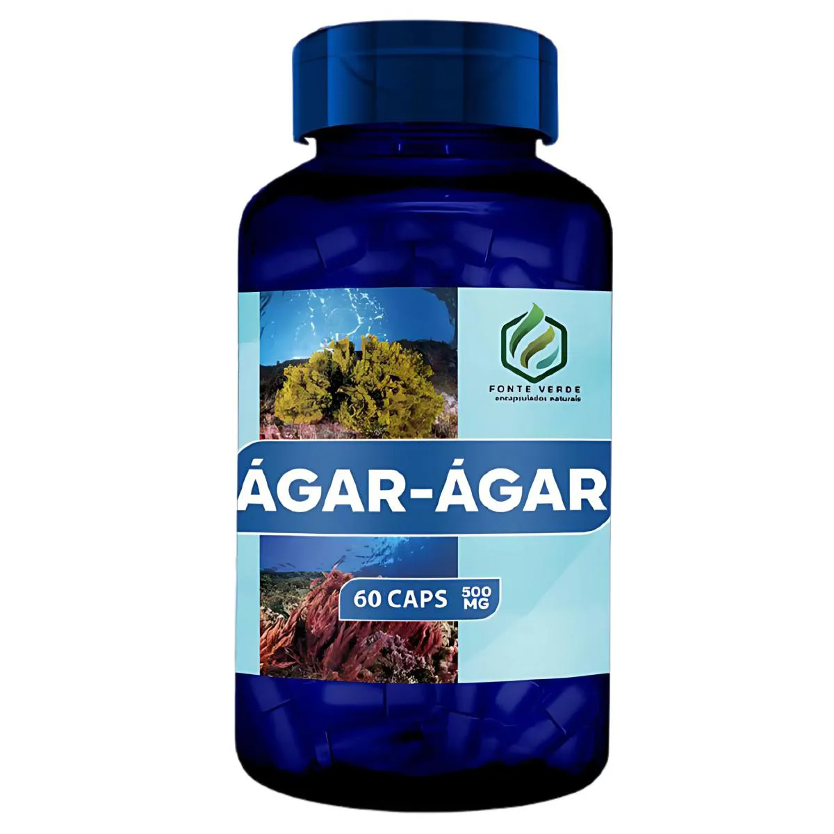 ÁGAR ÁGAR  500MG 120 CAPSULAS - FONTE VERDE