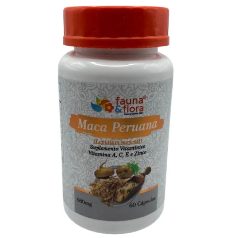 MACA PERUANA VITAMINA A, C, E E ZINCO 680MG 60 CAPS