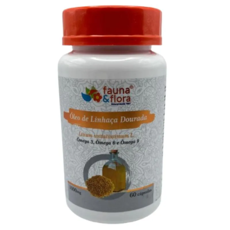 ÓLEO DE LINHAÇA DOURADA 1000MG 60 CAPS
